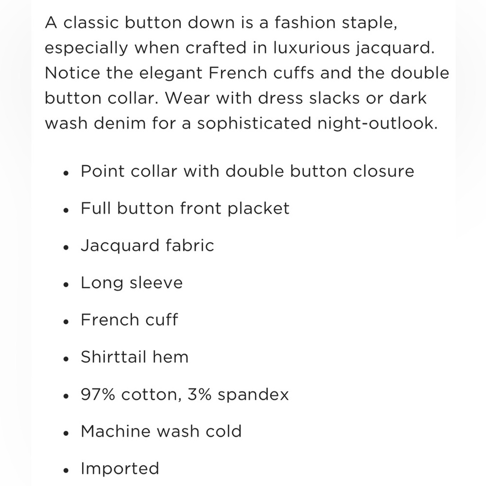 🤍Robert Graham • men’s white jacquard waycross long sleeve button down • M • NWT - Picture 6 of 11